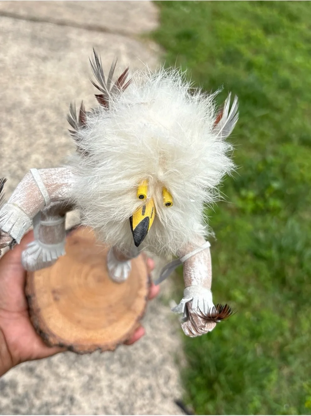 Handmade Native American Navajo Made Owl Kachina Doll , by Kenneth